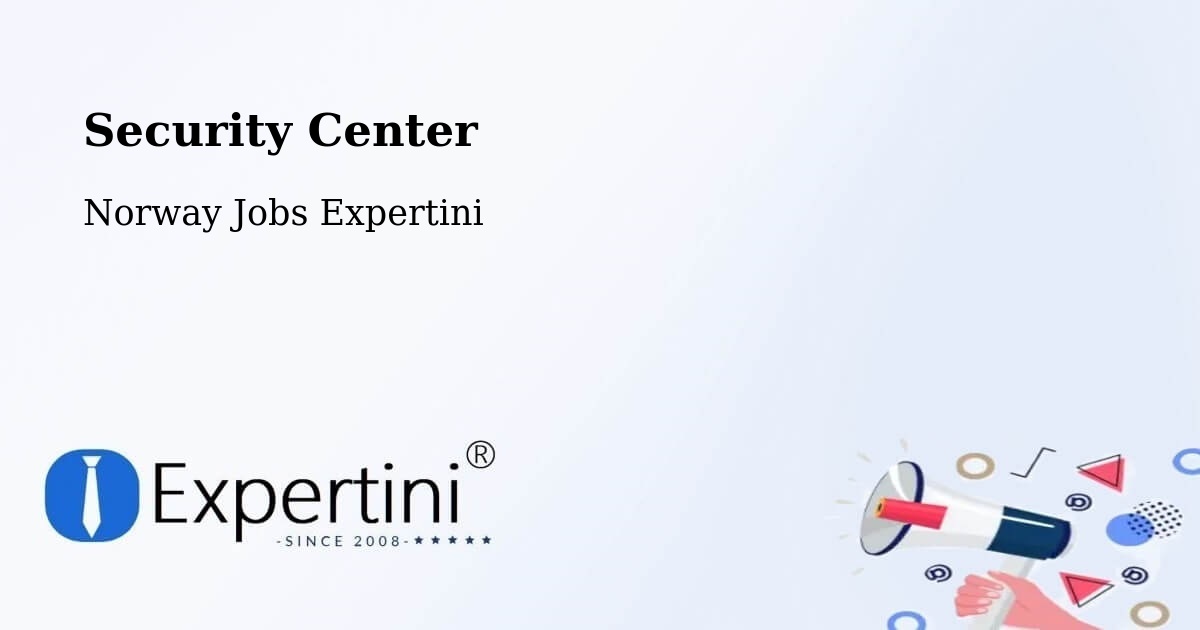 Security Center - Norway Jobs Expertini
